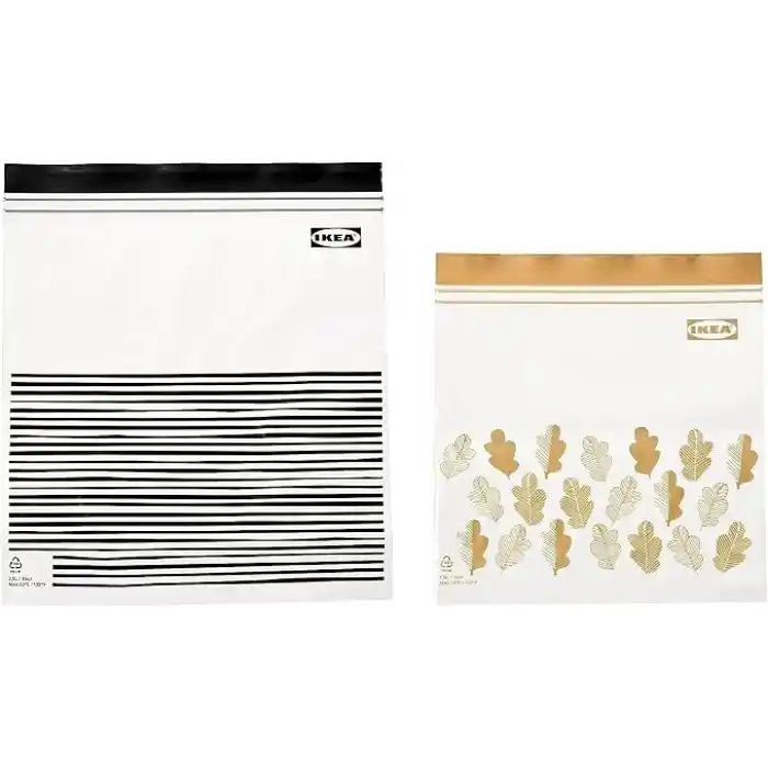 IKEA – Sırt Çantaları Risigillabili Istad, 25 adet 1,2 L + 25 adet için 2,5 l, Dondurucu, gıda maddeleri, renk: mor, TOT. 50 adet, plastik, Mor, Confezione da 1