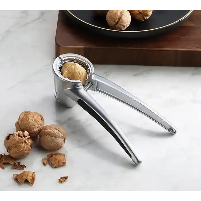 MallArt® Profesyonel Ceviz Kıracağı, 18 cm Paslanmaz Çelik, Ergonomik Saplı, Yaylı Mekanizmalı, Ceviz ve Fındık Kıracağı