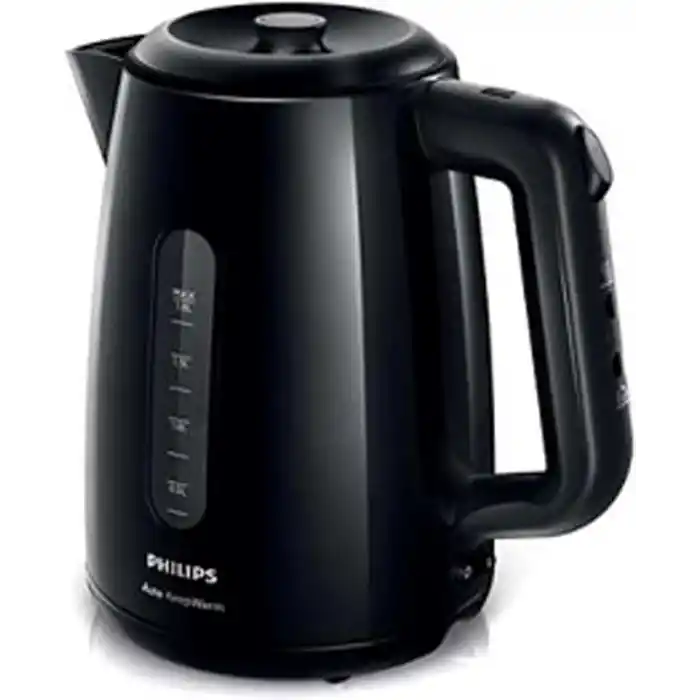 Philips Daily Collection Çay Makinesi - Otomatik Sıcak Tutma, 1.9L Su Isıtıcısı, 0.9L Cam Demlik, Hızlı Kaynatma 1700W, Kireç Filtresi, Kolay Dökme İçin Kablosuz Taban (HD7301/00)