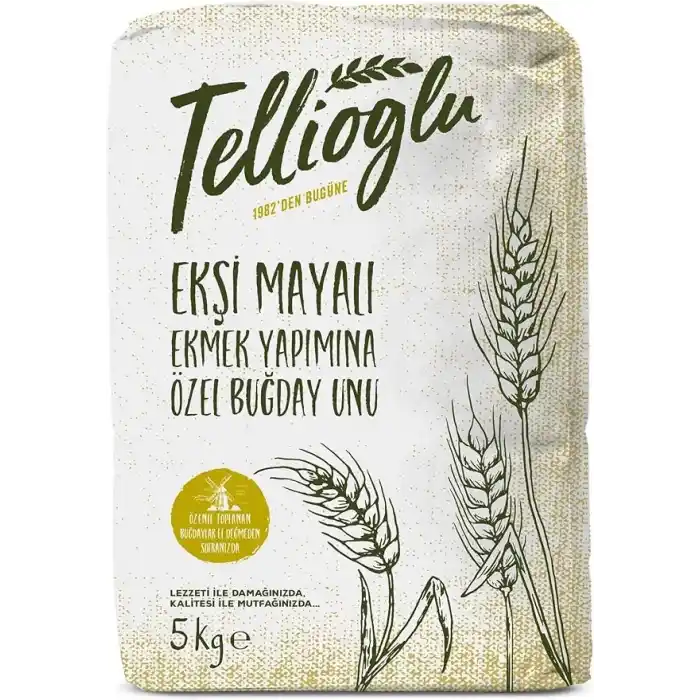 Tellioğlu Ekşi Mayalı Ekmek Yapımına Özel Buğday Unu 5 Kg