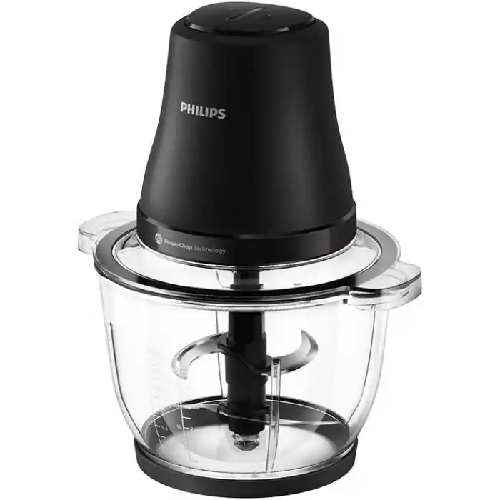 Philips Doğrayıcı 3000 Serisi, 500 W Güçlü Motor, 2 L Cam Hazne, PowerChop Teknolojisi, 2 Hız Ayarı, HR1502/00