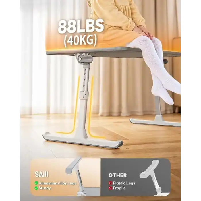 Bix Saiji AL30 Ayarlanabilir Laptop Standı Ergonomik Tasarım 17 İnç Uyumlu Taşınabilir Masa Gri