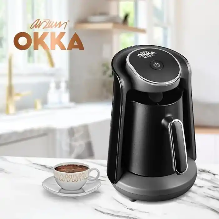 Arzum OK004 Okka Minio Türk Kahvesi Makinesi, 4 Fincan Kapasiteli, Taşma Önleyici Sistem, 480 W, Krom