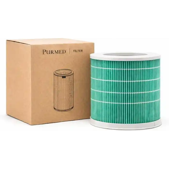 Purmed Xiaomi Smart Hava Temizleyicisi 4 Compact Uyumlu Hepa Filtre (Toxin-Smoke) - 4 Compact Hepa Filter (Yeşil)