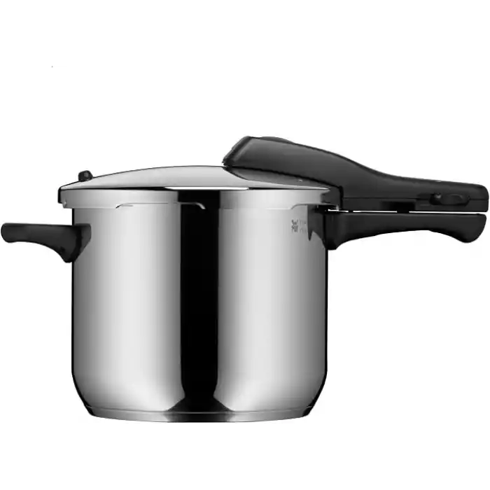 WMF Perfect One Pot 6,5 L Düdüklü Tencere, İndüksiyon Uyumlu, Cromargan® Yüksek Kaliteli Paslanmaz Çelik, 2 Pişirme Kademesi, Büyük Pişirme Göstergesi, Çıkarılabilir Kapak Sapı