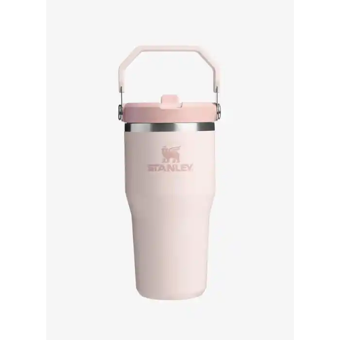 Stanley IceFlow Flip Straw Tumbler Pipetli Termos Bardak, 0.60 Litre, Pembe Kuvars (Rose Quartz)