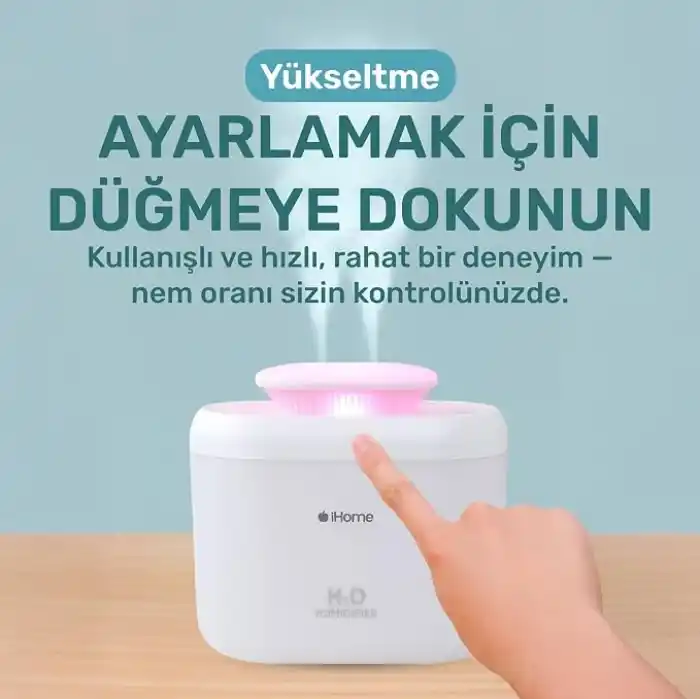 NPO iHome14 3.3L Geniş Kapasiteli Aromaterapi - RGB Ultrasonik Hava Nemlendirici Buhar Makinesi