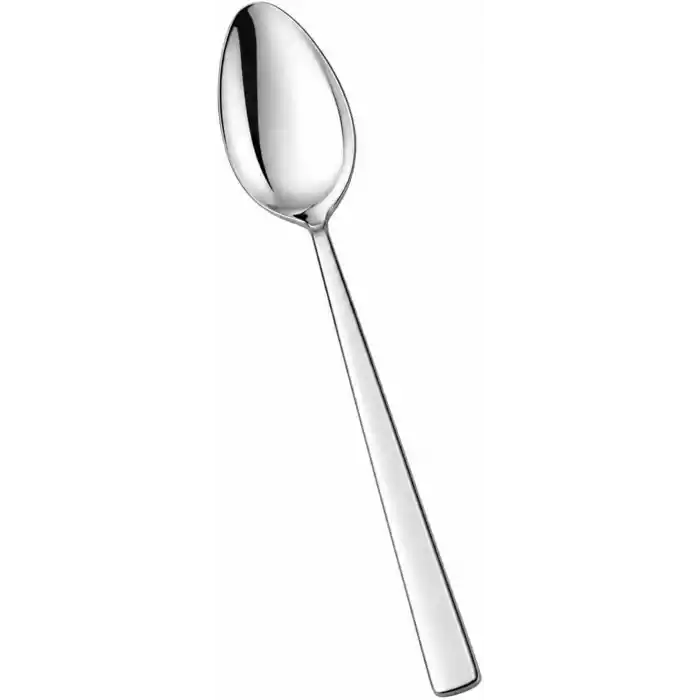 Yemek Kaşığı, 6lı Paslanmaz Çelik Kaşık Seti, Gümüş Renk Metal 20 cm, 6 Adet İçerikli Set