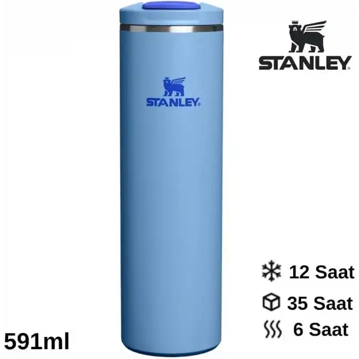 Stanley The Transit Fliptop Mug 0.59 L Termos Kupa Bardak Matara Mavi, 10-13061-0026