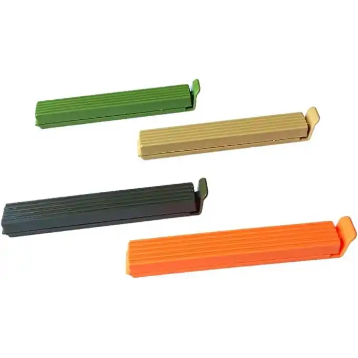 8li Çok Renkli Pratik Poşet Klipsi, Paket, Ambalaj, Torba, Çanta Kapatıcı Plastik Kilidi, Mandalı (Karışık 8 Adet)