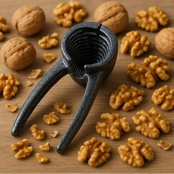 Döküm Ceviz ve Fındık Kıracağı – Ergonomik Saplı, Kaymaz Yüzeyli, Dayanıklı Dökümalüminyum, Fındık Badem Kıracağı – Güçlü Yay Sistemi ile Kolay Kırma