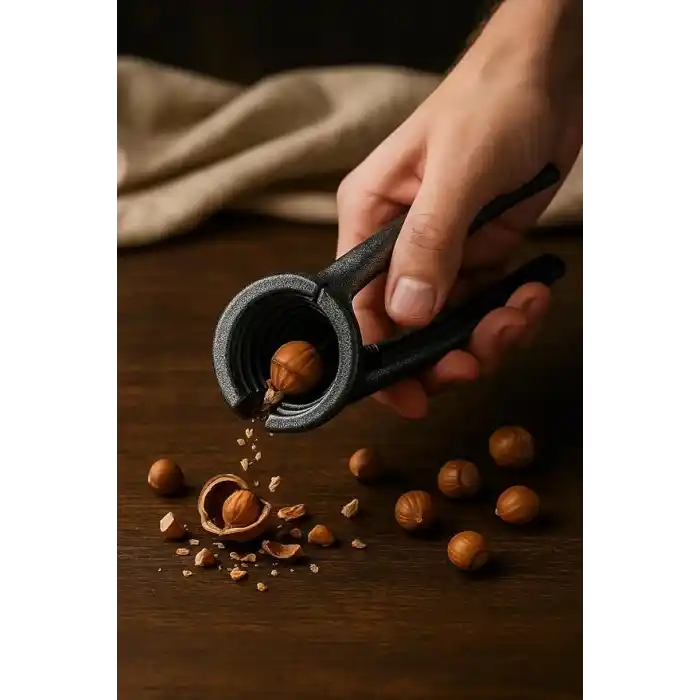 Döküm Ceviz ve Fındık Kıracağı – Ergonomik Saplı, Kaymaz Yüzeyli, Dayanıklı Dökümalüminyum, Fındık Badem Kıracağı – Güçlü Yay Sistemi ile Kolay Kırma