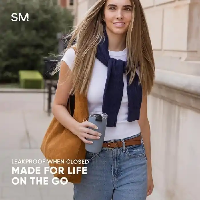 Simple Modern 12 oz Voyager Seyahat Kupası Bardak, Şeffaf Kapaklı ve Pipetli - Kahve Fincanı Çocuk Vakum Yalıtımlı Şişe 18/8 Paslanmaz Çelik Hidro - Gece Siyahı