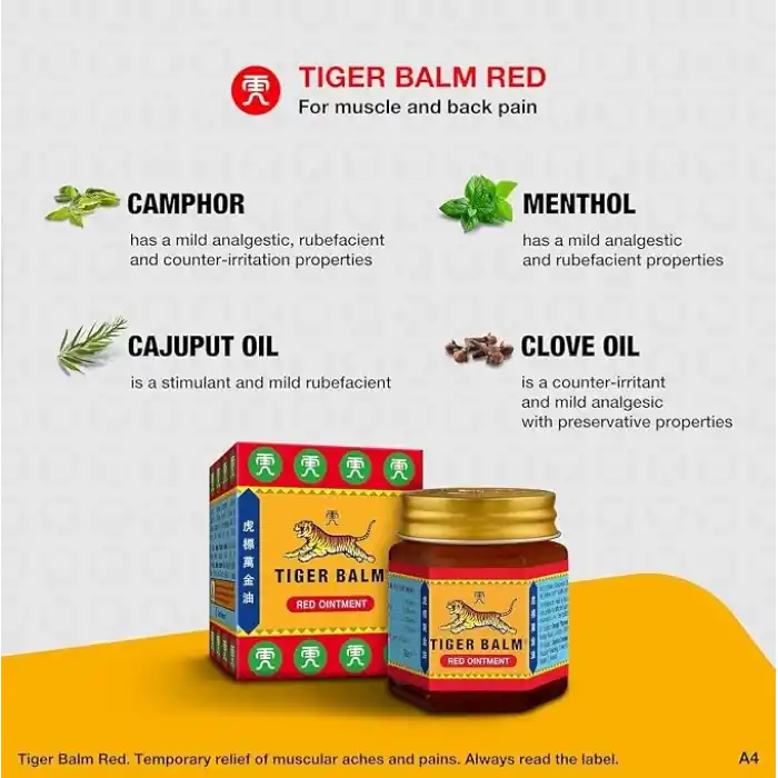 Tiger Balm Kaplan Balsamı Kırmızı Merhem 30g/Kavanoz Beyaz Merhem 30g/Kavanoz