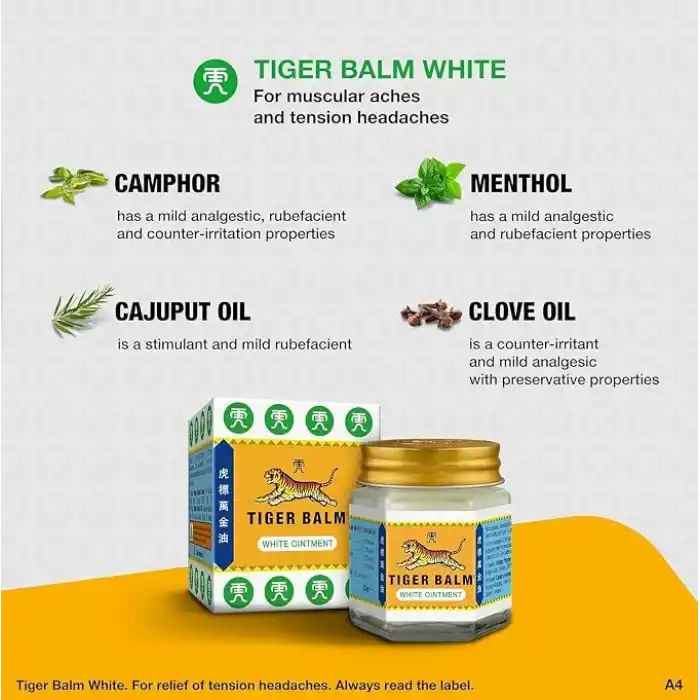 Tiger Balm Kaplan Balsamı Kırmızı Merhem 30g/Kavanoz Beyaz Merhem 30g/Kavanoz