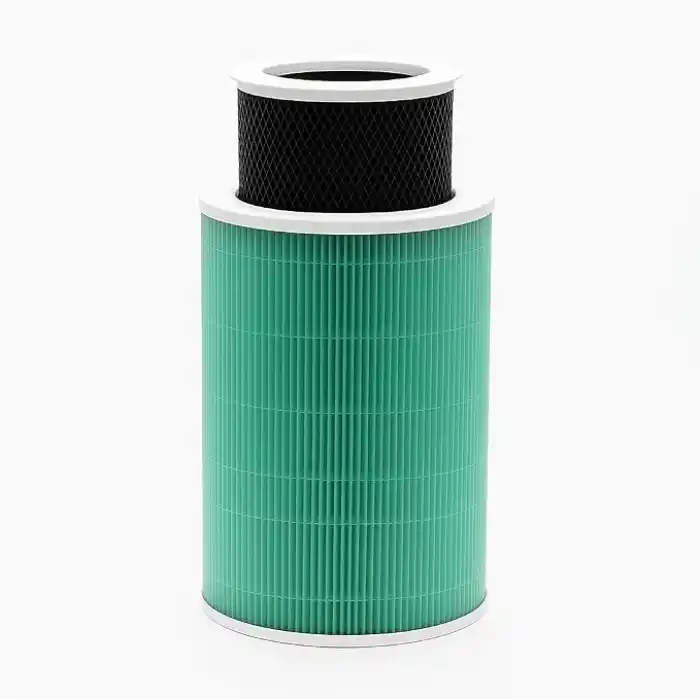 Purmed Xiaomi Smart Air Purifier 4 Uyumlu Yedek Filtre Seti – Antibakteriyel Yeşil HEPA Filtre + Değiştirilebilir İç Karbon Filtre | Çift Filtreli Hava Temizleyici Yedek Parça