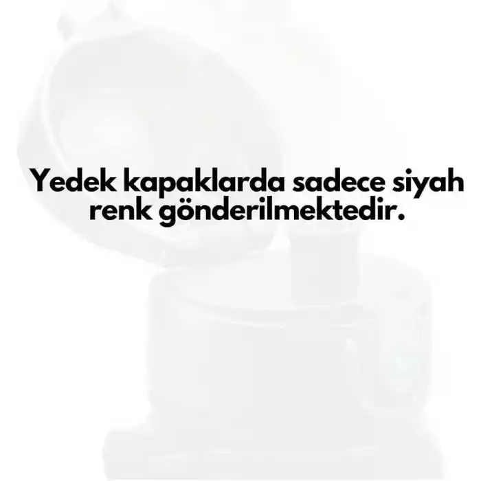 Uzspace 350ml-500ml Uyumlu Siyah Yedek Kapak