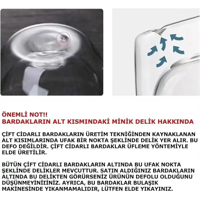 Orret Home 2 Adet 250 ml Çift Cidarlı Borosilikat Cam Kupa Bardak Termisil Isıya Dayanıklı Şeffaf Kahve Çay Latte Espresso Fincanı Cam Bardak Seti