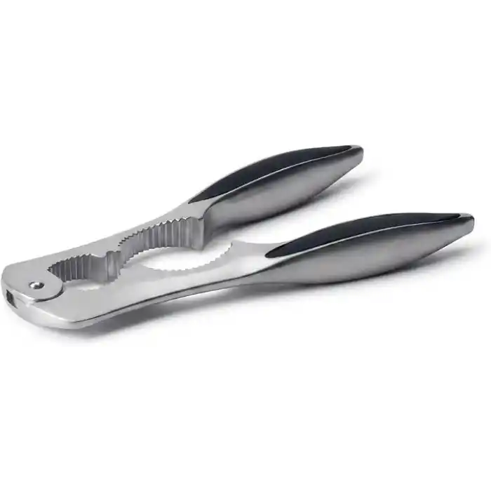 Deconox Paslanmaz Çelik Ceviz Kıracağı, Fındık ve Badem İçin Metal Kabuk Kırma Aparatı, Ergonomik Siyah Tutma Saplı, Kaymaz Kavrama Destekli Mutfak Kıracağı