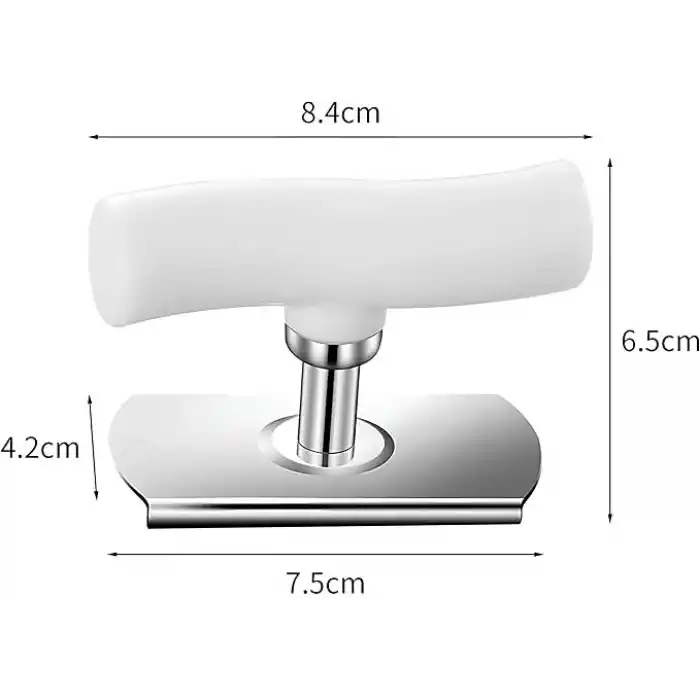 Kanji Pratik Kavanoz ve Şişe Kapak Açacağı - Beyaz – Paslanmaz Çelik, Ayarlanabilir, Ergonomik Tutma Saplı