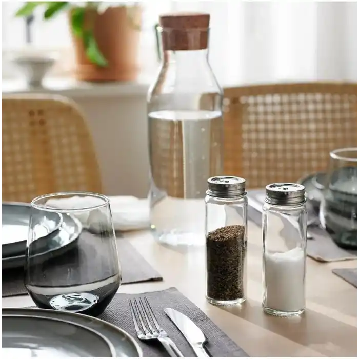 Ikea Cıtronhaj Tuzluk/Karabiberlik - Cam - 12 Cm - 2 Parça