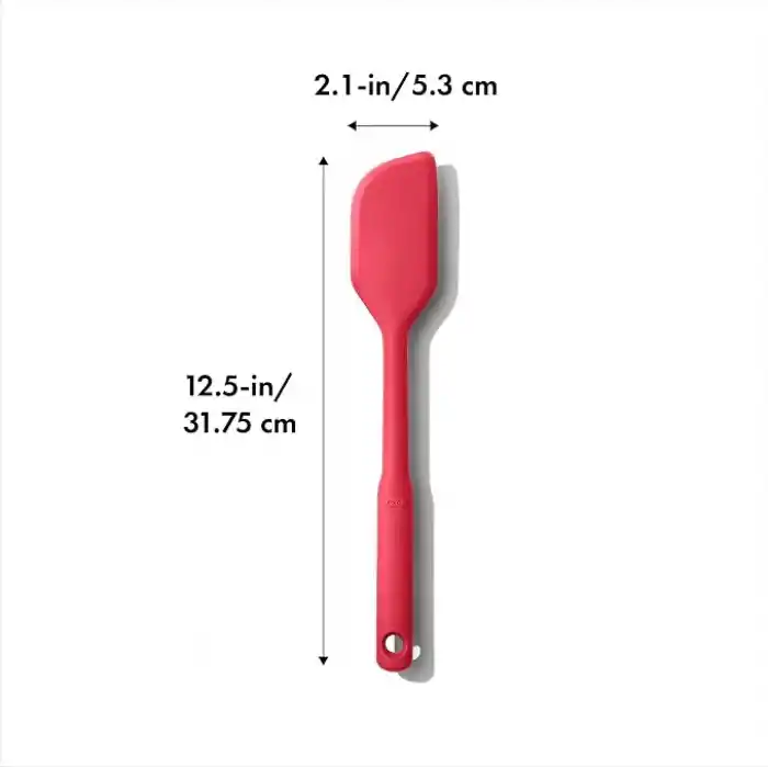 OXO - Good Grips silikon spatula, orta boy, marmelat ve daha fazlası için, siyah