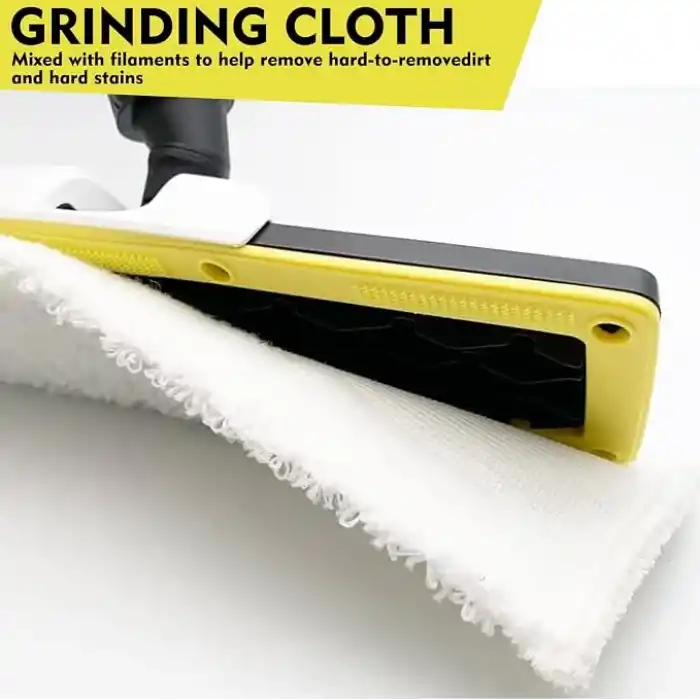 12 adet mikrofiber bez seti, Kärcher buharlı temizleyici aksesuarları EasyFix SC 2, SC 3, SC 4, SC 5 ile uyumlu, makinede yıkanabilir (4 zemin bezi seti + 2 zımpara zemin bezi + 6 el başlığı