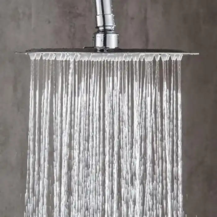 Fause Tepe Duş Başlığı Kare Slim 304 Metal 20x20 cm KTD101