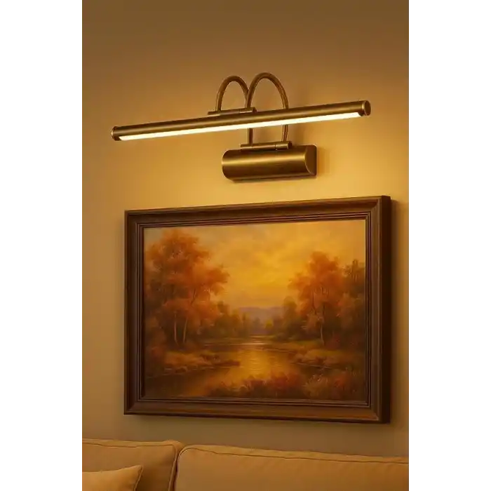 SekaTech Eskitme Flüt Duvar Apliği – 35cm 6W LED 3200K Gün Işığı – Banyo, Ayna, Resim, Tablo, Çerçeve Üstü Dekoratif Aydınlatma Lambası – 220V, IP20, Metal Gövde