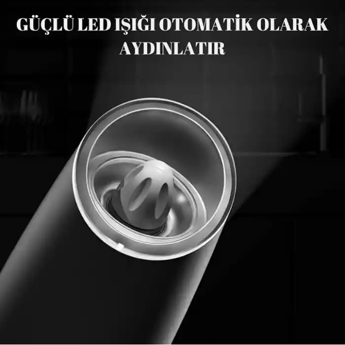Şarjlı Işıklı Full Otomatik Yeni Nesil Tuz Karabiber Değirmeni Baharat Öğütücü