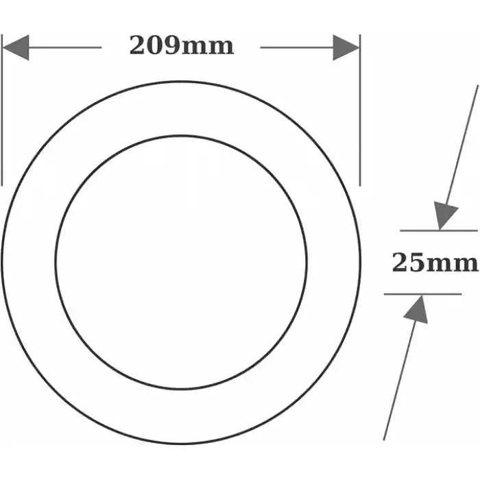 Cata CT-5271B 25 Watt Sıva Üstü Panel LED Armatür Beyaz - 6400K