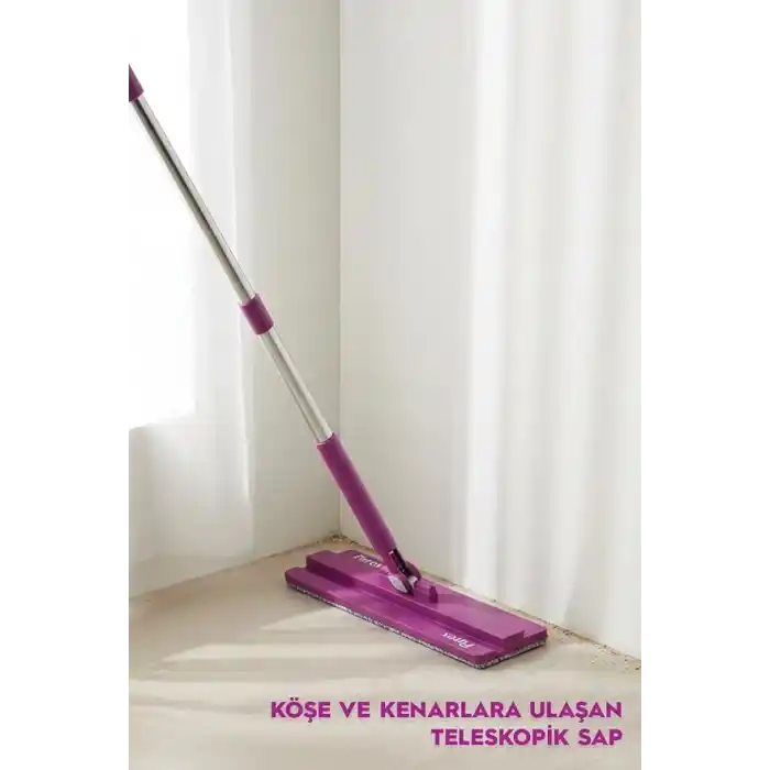 Parex Wondero Flat Şeffaf Temiz Su İle Kirli Suyu Ayıran Otomatik Temizlik Seti Mor