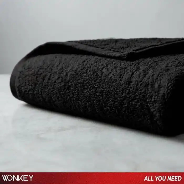 WONKEY - Pamuk El Yüz Havlusu 50x90 cm, Pamuklu Havlu, Yüz Havlusu, Baş Havlusu, El Havlusu, Yumuşak ve Emici Banyo ve Seyahat Havlusu (1 Adet)