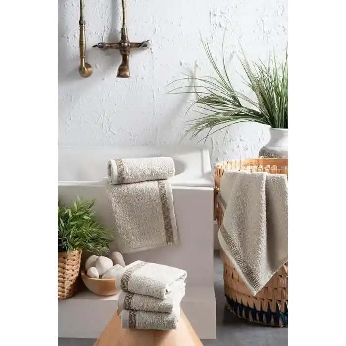 Mürdüm Home Novea El Yüz Havlusu, 6lı Paket, 6 Parça 30x30, Yumuşak ve Emici Kaliteli Günlük Kullanıma Uygun%100 Pamuk Havlu