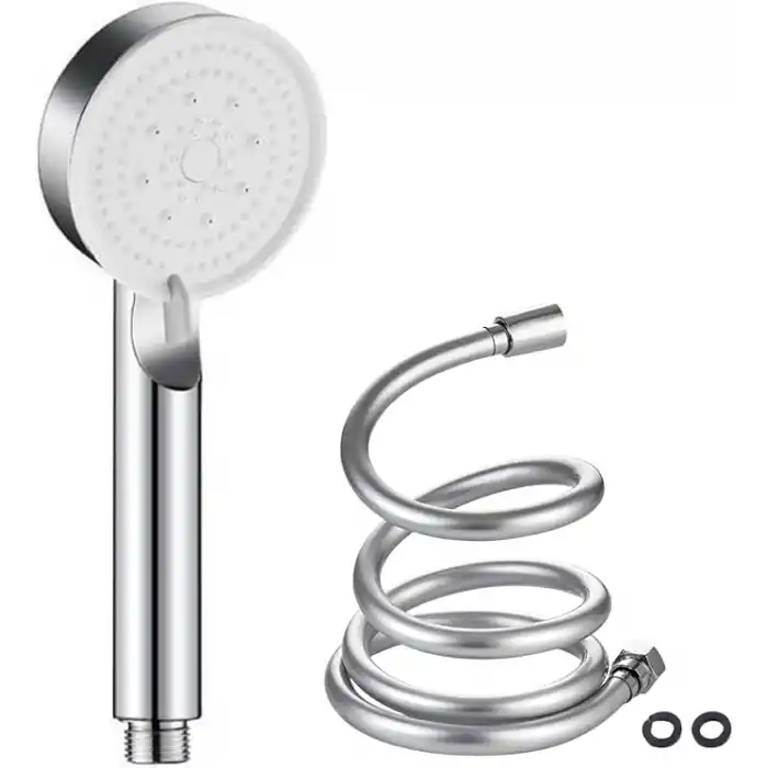 Star Duş Başlığı Seti - 150 cm PVC Banyo Duş Hortumu + 5 Fonksiyonlu Su Tasarruflu El duşu