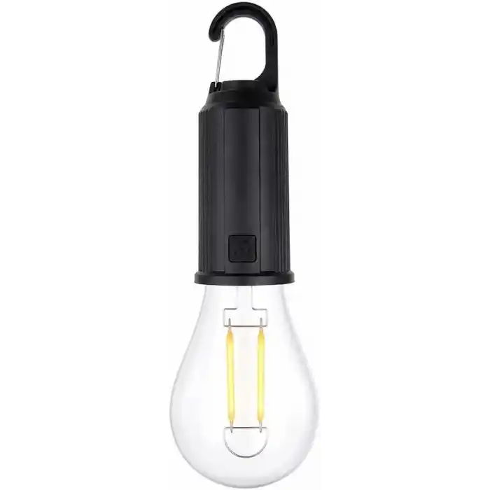 Busstier Type C Şarjlı Kamp Lambası Solar Şarj Destekli Taşınabilir LED Kamp Ampulü Sıcak Işık Modlu Askılı Acil Durum Çadır Lambası Outdoor Gece Lambası
