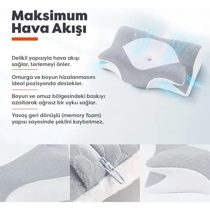 Visco Planet ortopedik yastık visco yastık boyun düzleşmesi yastığı güzellik yastığı