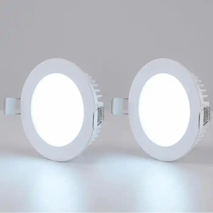 Cata CT-5145G 6 WATT 3200K GÜNIŞIĞI - Slim Sıva Altı LED Panel Armatür - İnce Kasa Yuvarlak Tavan Spot Lambası, Trafolu - 2 ADET