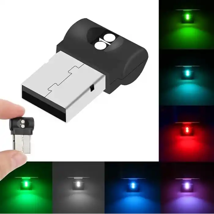 SPELT Sensörlü Renk Değiştirebilen Renkli USB Lamba USB-A Aydınlatma Dekoratif Mini LED Işık RGB