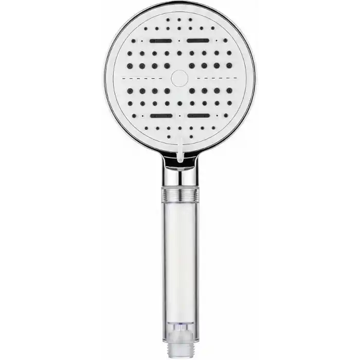 Busstier Krom Filtreli Duş Başlığı 6 Modlu Yüksek Basınçlı Tasarruflu El Duşu Kireç Önleyici Mineral Filtreli Banyo Duş Başlığı 12,5 cm Geniş Başlıklı Evrensel Uyumlu