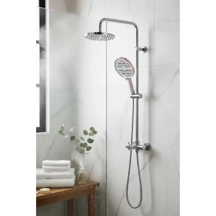 Busstier Krom Filtreli Duş Başlığı 6 Modlu Yüksek Basınçlı Tasarruflu El Duşu Kireç Önleyici Mineral Filtreli Banyo Duş Başlığı 12,5 cm Geniş Başlıklı Evrensel Uyumlu
