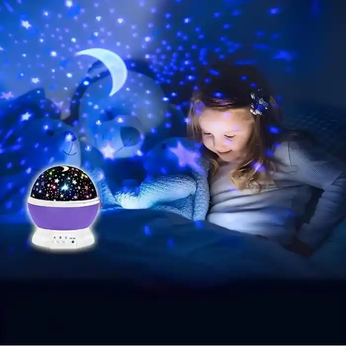 Jouis Gece Lambası Star Master Masa Lambası, Gökyüzü Projeksiyon Gece Lambası, Yıldızlı Gece Lambası, Dekoratif ve Şık Tasarım (Pembe)