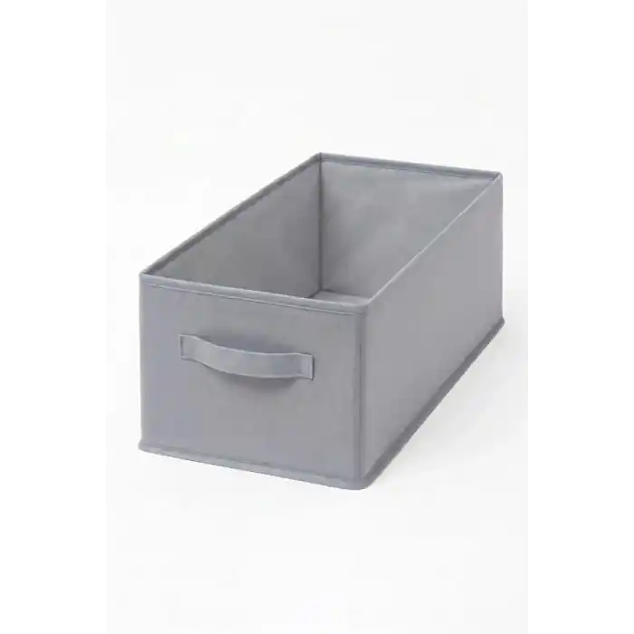 Orret Home 24x41x20 cm Bez Kutu Pantolon Organizeri Dolap İçi Düzenleyici, Çamaşır Organizer, Gardırop İçi Pantolon Saklama Kutusu, Katlanabilir Dolap Organizer Sepeti