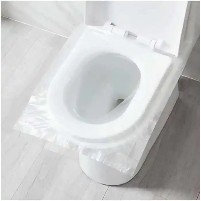 TİNEKE 50 Adet Tek Kullanımlık Klozet Örtüsü Klozet Poşeti Klozet Kapak Örtüsü Dispenseri