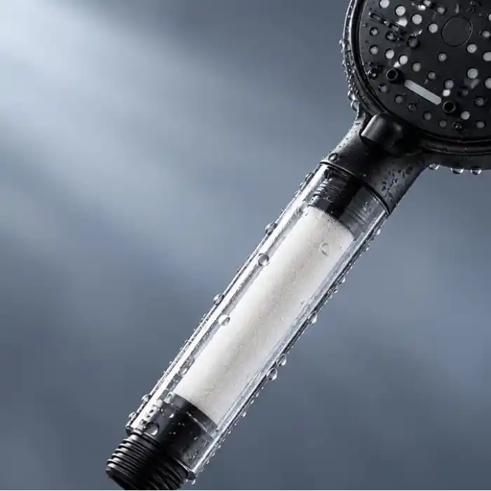 6 Fonksiyonlu Arıtmalı Duş Başlığı Seti, Mat Siyah, Kireç Arıtıcı Banyo Filtresi, Saç ve Cilt Koruyucu, Spiral Hortum, Duvar Aparatı, 5 Yedek Filtreli Komple Set