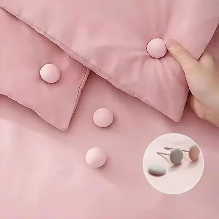 Tineke Yorgan Kılıfı ve Çarşaf Tutucu Sabitleyici Yastık Nevresim Sabitleyici Düzenleyici 20 ADET PEMBE