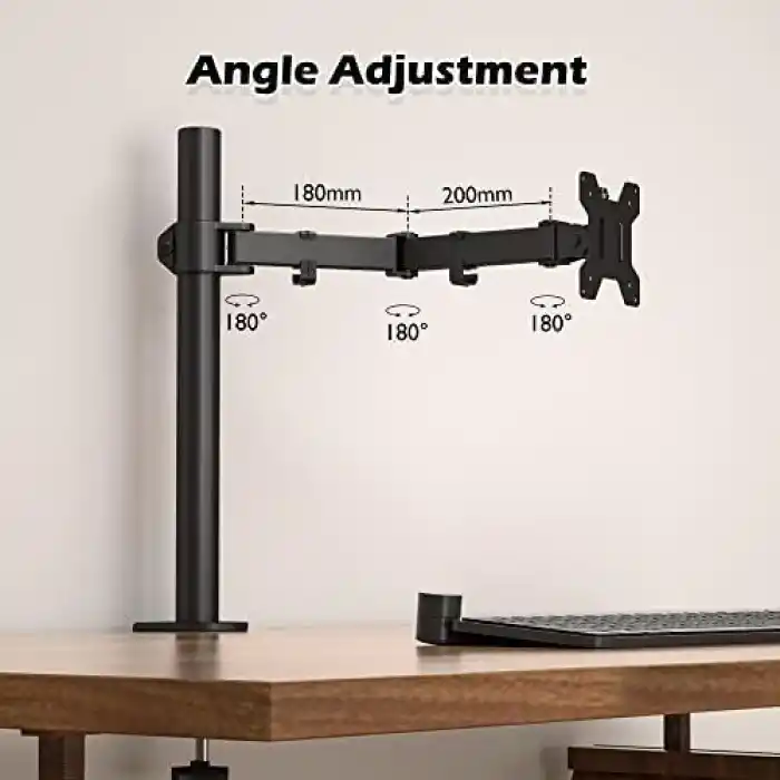 BONTEC 13-32 İnç Yüksekliği Ayarlanabilir Tekli Monitör Kolu, 10 kg’a Kadar, VESA 75x75/100x100