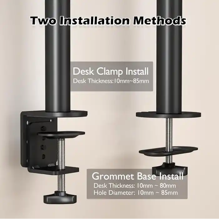 BONTEC 13-32 İnç Yüksekliği Ayarlanabilir Tekli Monitör Kolu, 10 kg’a Kadar, VESA 75x75/100x100