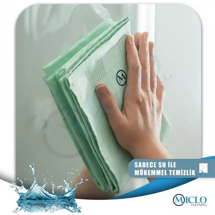 MICLO CLEANING | Mikrofiber Temizlik Bezi 3lü Set | Sihirli Bez | Cam, Ayna Bezi | Soft Seri (30x40)