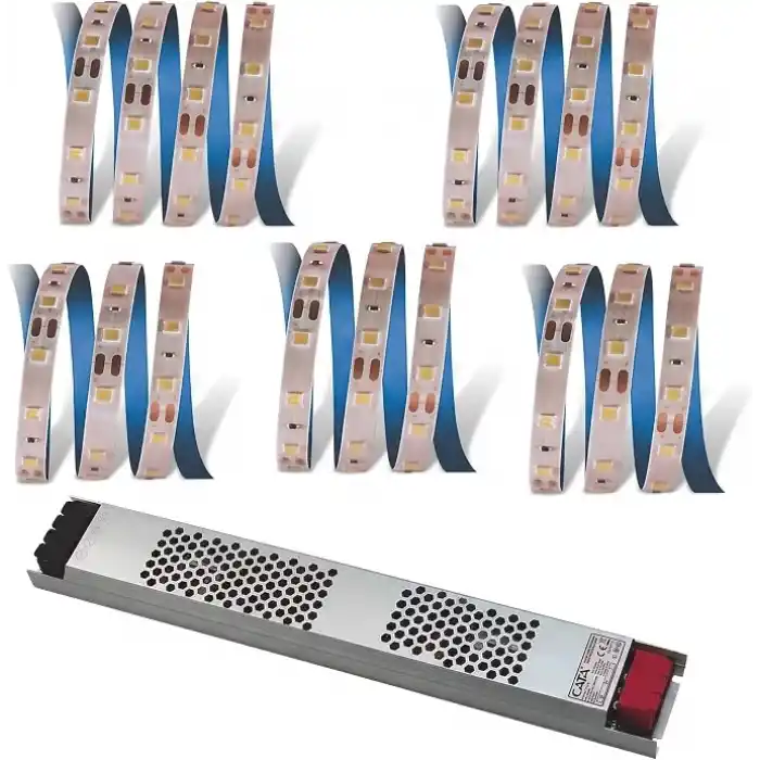 Cata 25 Metre Şerit LED ve 30 Amper 360W Slim Trafo Seti - 3000K Günışığı